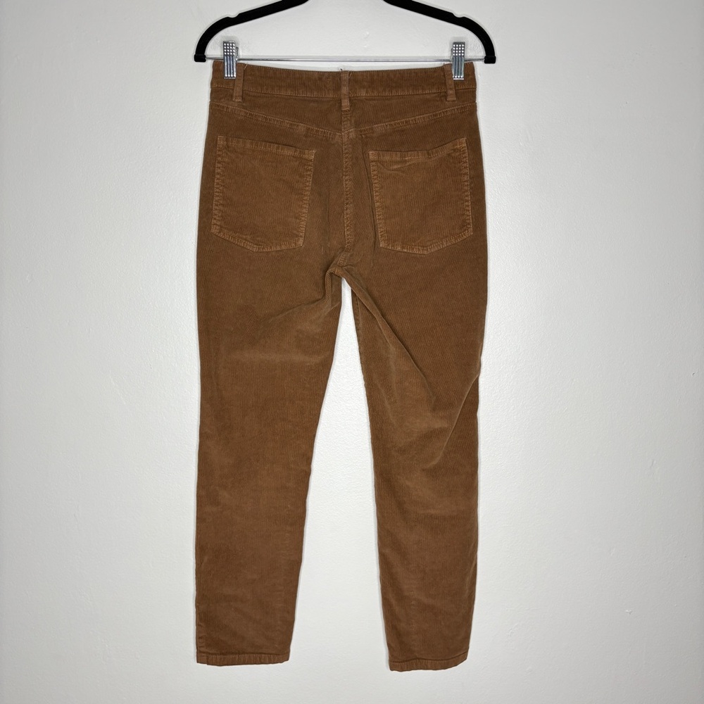 Nili Lotan Bradford Pant Corduroy Ankle Length Stretch In Chestnut Brown Size 2 - Picture 8 of 10